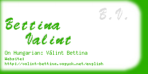 bettina valint business card